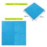 Підлога-пазл плюшевий 60х60х1см Блакитний (D) SW-00002091 - Зображення 2