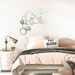 Дзеркальний декор акриловий самоклеючий срібло, 24шт (D) SW-00002523 - Зображення 5