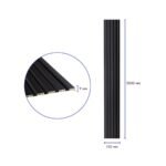 Рейка декоративна WPC стінова 3000х150х9мм Антрацит SW-00001869 - Зображення 3