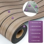 Покриття вінілове самоклеюче 3D рейки Тік Горіховий 600х2900х3мм SW-00002906 - Зображення 2