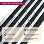 Рейка декоративна PS 2900х115х12мм Чорний зі сріблом SW-00002133 - Зображення 4