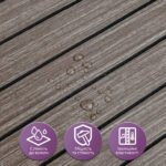 Покриття вінілове самоклеюче 3D рейки Металевий попіл 600х2900х3мм SW-00002903 - Зображення 4