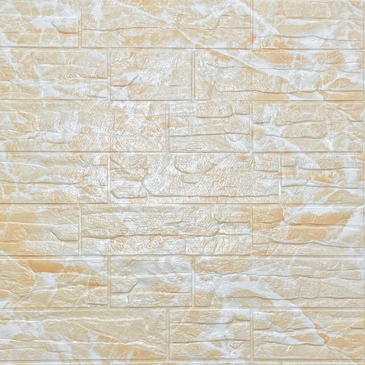 d2d3d0146b-1_resize_1200x1200 Самоклеюча декоративна 3D панель Камінь бежева рвана цегла700х770х3мм (157) SW-00000486 - Зображення 1