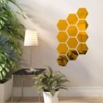 Дзеркальний декор акриловий самоклеючий 125*105мм золото,12шт (D) SW-00002517 - Зображення 6