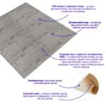 Самоклеюча декоративна 3D панель 700x700x4мм Графітове дерево (079) SW-00000558 - Зображення 2