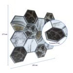 Декоративна ПВХ плитка на самоклейці 275х285х4мм Соти, ціна за 1 шт. (СПП-500) SW-00000524 - Зображення 3