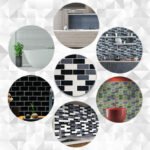 Самоклеюча поліуретанова плитка чорна сіра молочна цегла 305х305х1мм (D) SW-00001329 - Зображення 7