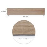 Самоклеюча вінілова плитка 152.4х914.4х1.5мм Дуб молочний, ціна за 1 шт. (СВП-010) Матова SW-00001129 - Зображення 3