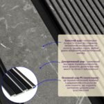 Рейка декоративна PS 2900х118х12мм Сірий мармур SW-00001751 - Зображення 2