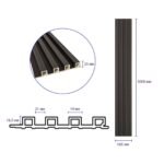 Рейка декоративна WPC стінова 3000х165х23мм Венге SW-00001537 - Зображення 6