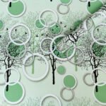 Плівка самоклеюча на паперовій основі 0,45х10м х 0,07мм Чорні та зелені дерева SW-00002440 - Зображення 2