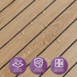 Покриття вінілове самоклеюче 3D рейки 600х600х2,8мм Світлий мигдаль SW-00002204 - Зображення 4