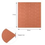 3D панель самоклеюча кладка 700x770x5мм Пудра SW-00001715 - Зображення 3