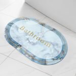 Вологопоглинаючий килимок 380х580х3мм "Ванна кімната" мармур (D) SW-00001569