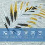 Панель стінова 3D 680х670х4мм Папороть на сірому фоні (D) SW-00001982 - Зображення 3