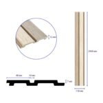 Рейка декоративна PS 2900х118х12мм Світле дерево SW-00001750 - Зображення 3