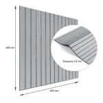 Покриття вінілове самоклеюче 3D рейки 600х600х2,8мм SW-00003243 - Зображення 3