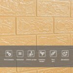 Самоклеюча 3D панель в рулоні 19600x700x3мм Бежева Цегла (R009-3-20) SW-00001195 - Зображення 4