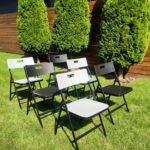 Набір мебелів складний (Стіл і 4 стільця), Білий (з сумкою) SW-00001540 - Зображення 7