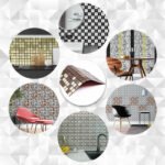 Самоклеюча алюмінієва плитка 300х300х3мм мідна мозаїка SW-00001157 - Зображення 5