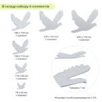 Дзеркальний декор акриловий самоклеючий Птахи срібло, 6шт (D) SW-00002520 - Зображення 3