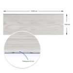 Плінтус вініловий самоклеючий 5000х100х2мм Матовий (D) SW-00002120 - Зображення 3