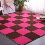 Підлога-пазл плюшевий 30х30х1см Рожевий (D) SW-00002092 - Зображення 8