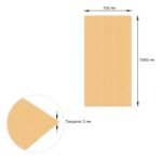 Самоклеюча 3D панель в рулоні 3080x700x3мм Бежева Цегла (R009-3) SW-00001394 - Зображення 4