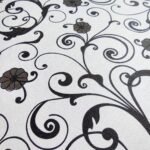 Самоклеюча плівка 0,45х10м х 0,07мм Білі вензелі (10175) SW-00000828 - Зображення 2