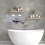 Дзеркальний декор акриловий самоклеючий 125*105мм срібло,12шт (D) SW-00002513 - Зображення 6