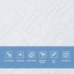 Самоклеюча декоративна 3D панель Камінь біла рвана цегла 700х770х5мм (155) SW-00000484 - Зображення 4