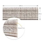 Гнучкий самоклеючий плінтус 2350х80х7мм Срібне дерево SW-00000756 - Зображення 4