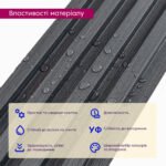 Рейка декоративна WPC стінова 3000х160х23мм Графіт SW-00001529 - Зображення 4