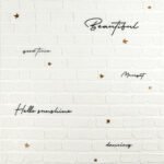 Панель стінова 3D 700х700х4мм Напис із золотом SW-00001979