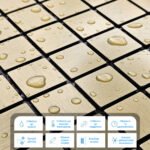 Самоклеюча алюмінієва плитка 300х300х3мм Зелене золото мозаїка SW-00001168 - Зображення 4