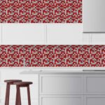 Мозаїка з декоративного скла 298х298х4,5мм Червона SW-00002367 - Зображення 5