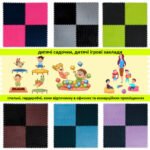 Підлога-пазл плюшевий ЧОРНИЙ 60*60*1cm (D) SW-00002079 - Зображення 7