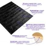 3D панель самоклеюча 700х770х5мм цегла Чорний (019-5) SW-00000151 - Зображення 2