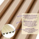 Рейка декоративна WPC стінова 3000х165х23мм Дуб SW-00001855 - Зображення 2