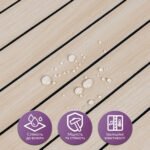 Покриття вінілове самоклеюче 3D рейки 600х600х2,8мм Ясен кремовий SW-00002199 - Зображення 4