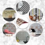 Самоклеюча алюмінієва плитка 300х300х3мм Мідна зі стразами SW-00001416 (D) - Зображення 5