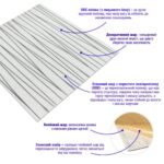 Самоклеюча 3D панель 700х700х5мм Срібні стрічки (441) SW-00001185 - Зображення 2