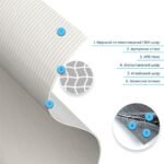 Самоклеюча гнучка штукатурка в рулоні 600х3000х2,5мм Біло-молочна SW-00002995 - Зображення 2