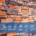 Самоклеюча 3D панель пісковик катеринославська цегла 3080x700x3мм SW-00001763 - Зображення 5