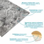 R061-2-20 Панель стінова у рулоні 3D 700х19600х2мм Мармур Чорний (D) SW-00002279 - Зображення 3