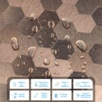 Самоклеюча алюмінієва плитка 300х300х3мм Мозаїка рожеве золото SW-00001930 - Зображення 4