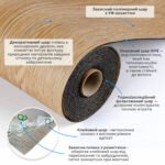 Підлогове вінілове покриття самоклеюче в рулоні 3000х600х1,5мм SW-00001815 - Зображення 2