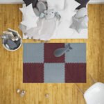 Підлога-пазл плюшевий 60х60х1см Світло-сірий (D) SW-00002081 - Зображення 8