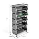 Стелаж універсальний для зберігання п'ятиярусний 60х30х123см SW-00002261 - Зображення 3