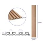 Рейка декоративна WPC стінова 3000х165х23мм Вишня SW-00001857 - Зображення 3